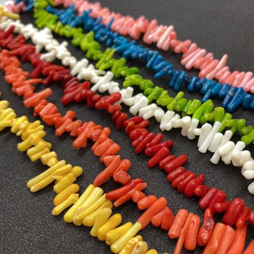 Coral Seedlings Red Coral Loose Beads Color Irregular Shape Jewelry Making Beads Handmade Necklaces Earrings Jewelry Accessories