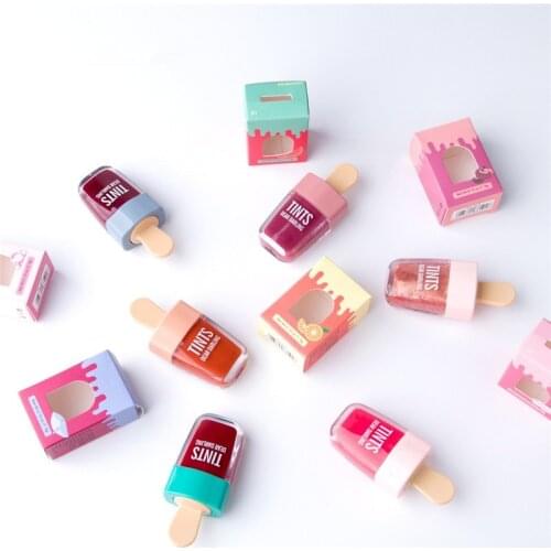 6 Colors Ice Cream Lip Tint Long-Lasting Liquid Lipstick Waterproof Sexy Matte Lip Gloss Tattoo Makeup