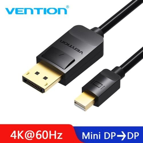 Vention Thunderbolt Mini displayport to Displayport Cable Mini DP to DP Cable Adapter Computer TV Converter for Macbook Pro Air