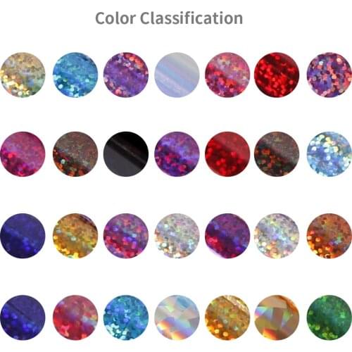 SUNICE 50X50CM Holographic Rainbow Effect Heat Transfer Vinyl Film PU Material Iron-on Clothing T-shirts diy home decoration
