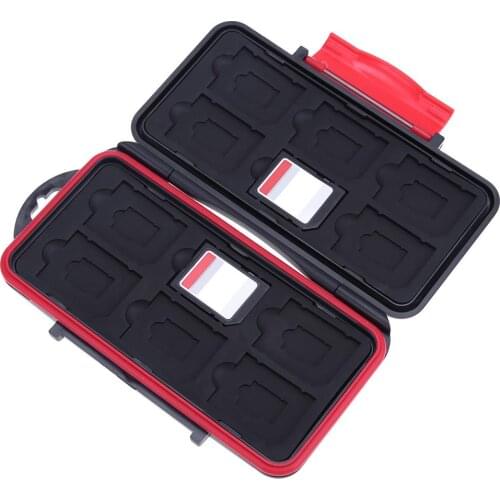 Waterproof Memory Card Carrying Case Cards Protecter Case Large Shockproof Storage Case for SD/ SDHC/ SDXC/ Micro SD/TF Card