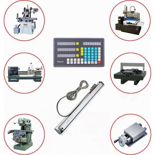 High Precision Linear Scale 5micron Linear Encoder LCD Digital Readout DRO 150-1000mm Optical Linear Ruler for CNC lathe machine