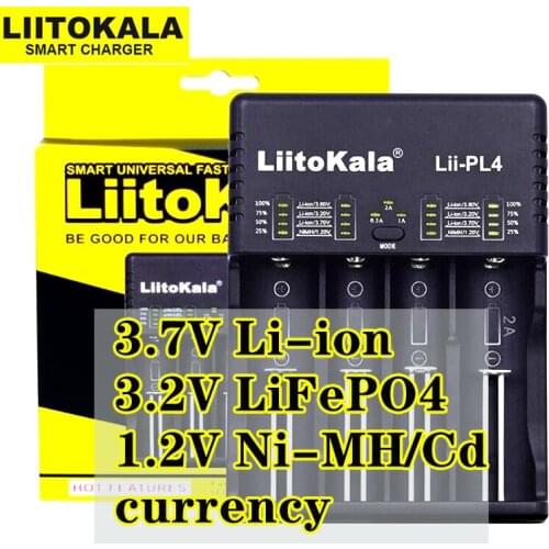 Liitokala Lii-PD4 PL4 PD2 18650 3.7V Li-ion charger 1.2V NiMH battery21700 18350 18500 AAA LiFePO43.2V 3.85V cargador 26650
