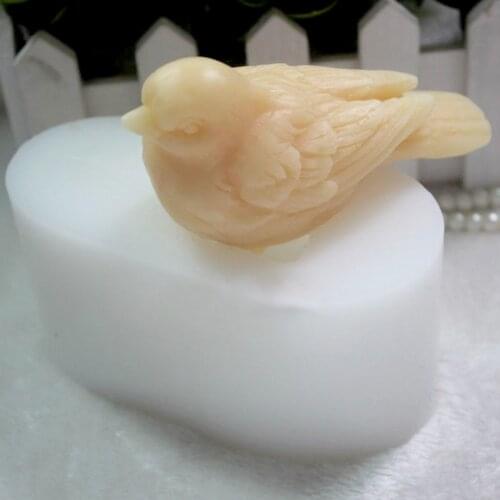1pc 3D Bird Handcrafted Candle Mold Soap Mold Home DIY Craft Silicone Handmade Mould 104*43*49mm