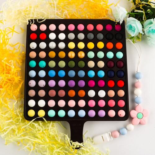 Kovict 100/200/500pcs Silicone Bead 15mm Round Perle Silicone Dentition Baby Teething Bead For Jewelry Making Baby Products