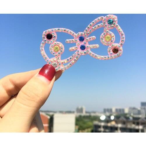 2pcs Retail Glitter Bowknot Princess Hairgrips Hair Bows Clip DIY Bow Girls Hairpin Hair shoes cloth patch Accessories