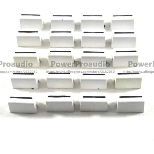 20pcs/lot White Color New Channel Crossfader Fader Cap Knob Fit For RANE 57 TTM57 TTM57sl TTM57mk2