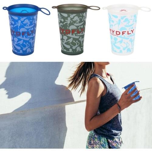 200ml Outdoor Bottle Sports Cup Foldable Soft Water Bottle for Outdoor Sports Hiking Cycling Camping Running #WO