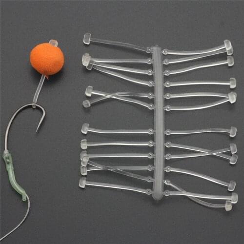 24pcs/set Carp Fishing Boillie Stops Hair Rigs Stopper Soft & Rigid Bait Holder Carp Hook Rigging Fishing Tackles