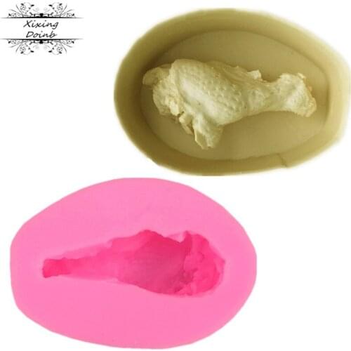 3D chicken leg silicone jelly mold cake decoration tools Candy Chocolate Mold kitchen baking supplies