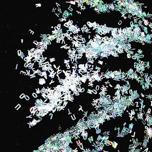 5 Packs English Alphabet Letters Sequins Epoxy Resin Silicone Mold Fillings DIY Art Crafts Jewelry Making Filler