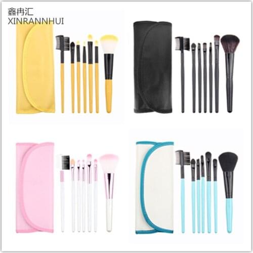 7pcs/Set Foundation Makeup Brushes Comstic Eyeshadow Powder Eyeliner Make Up Brush Set Professional Tools Kit