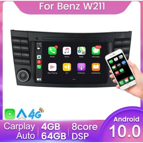 4G RAM 64G ROM Android 10 DSP Car Radio For Mercedes Benz E-Class W211 CLK G-Class W463 CLS W219 Stereo GPS Navigation Autoaudio
