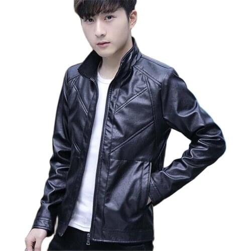 BAQCN Men's Faux Leather Jackets