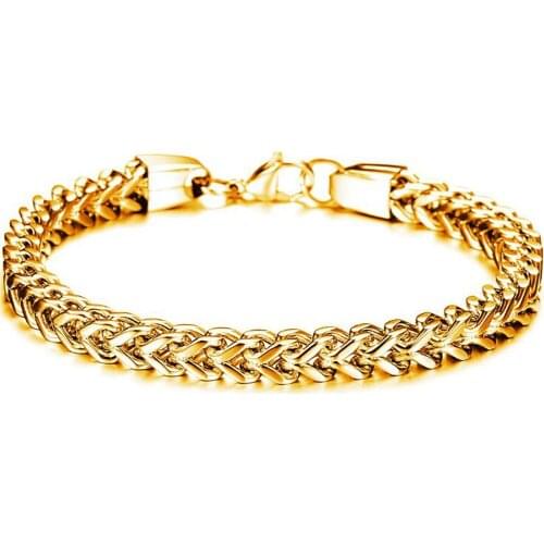 Stainless Steel Hip Hop Punk Rock Mens Bracelet Bangle Jewelry Fashion Gift For Him