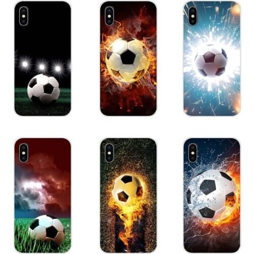 For Samsung Galaxy S2 S3 S4 S5 Mini S6 S7 Edge S8 S9 S10E Lite Plus Fire Football Soccer Ball Accessories Phone Cases Covers