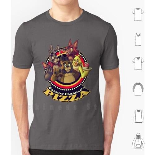 Welcome To Fazbears Pizza! T Shirt 6xl Cotton Cool Tee Five Nights At Fnaf 5naf Video Games Games Nerd Geek