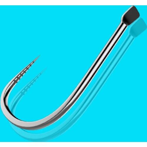 DYGYGYFZ 50Pcs Sea Fishing Hooks Fishhook Fly Jig No Barbs Big Circle Carp Hook High Carbon Steel Bass Catfish Fish Hook Tackle