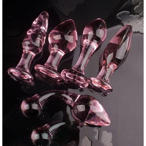 Crystal glass Anal Toys For Women Adult Sex Products Men Butt Plug Crystal glass Anal Plug Sex-toy Anal DildoToys chastity