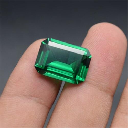 Emerald Rectangle Faceted Gemstone Emerald Cut Emerald Gem Multiple Sizes to Choose GE15