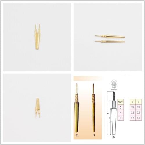 Brass Dowel Stick Pins With Spike Large Medium Small 2# 3# For Dental Supplies