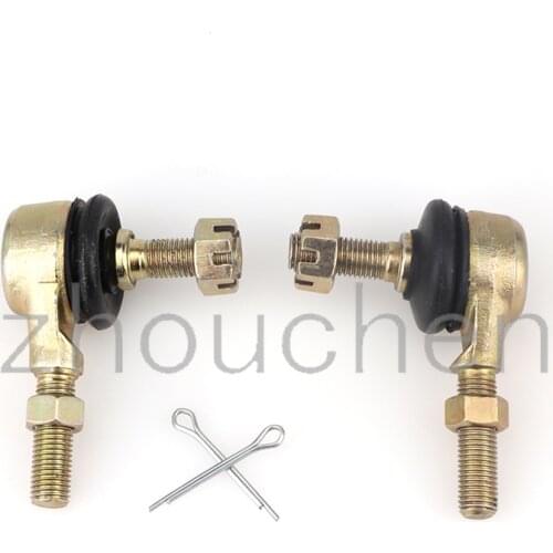 2 pairs metal m10 tie rod bola conjunta para 50cc 70cc 90cc 110cc 125cc 150cc 200cc 250cc atv quad 4-wheeler
