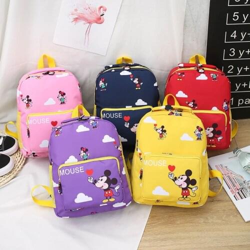 Disney children cartoon Minnie Mickey student school bag boy girl backpack fashion