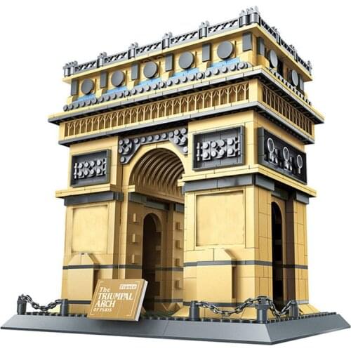 Architecture Series Paris France Arc de Triomphe Collection Building Blocks Sets Bricks Classic City Skyline Model Kids Toys