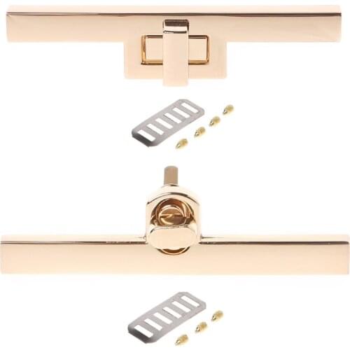 New Metal Clasp Turn Locks Twist Lock for DIY Handbag Craft Bag Purse Hardware