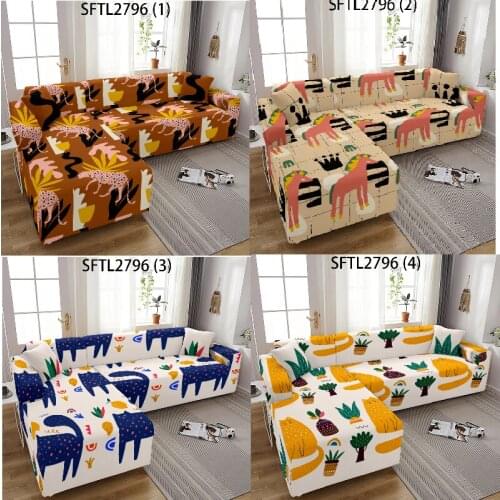 NEW Geometric stripe printing Puff seat Cushion cover sofa covers Armchair cover For home Plaids and covers 3-seater couch cover