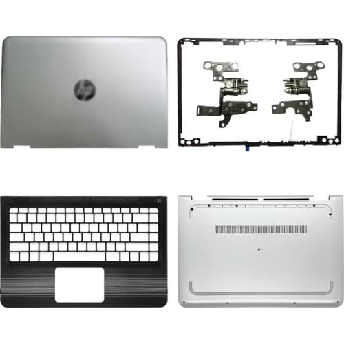 NEW Laptop Cover For HP Pavilion X360 13-U Series LCD Back Cover/Front Bezel/Palmrest/Bottom Case/LCD Hinges Silver 856003-001