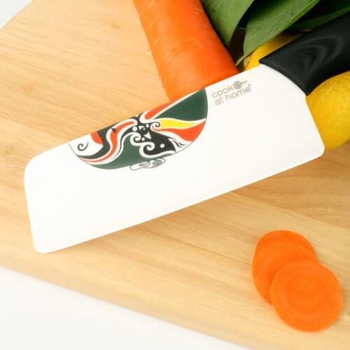 8 inch Blade Anti-Slip Color Handle Fruit Vegetable Cooking Kitchen Knives Ceramic Knife Zirconia Black