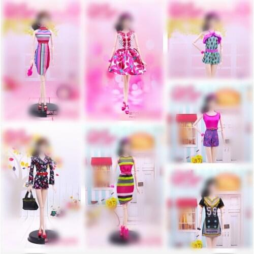 30cm Doll Dress Fashion Clothes suit for licca For ob24 ob27 Doll for Mengfan Doll Accessories Baby Toys Best Girl' Gift