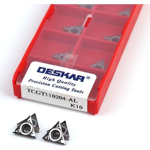 DESKAR TCGT090202 AL TCGT 090204 TCGT11 0204 TCGT110202 TCGT16 T302 TCGT16T304 CNC copper alloy turning tool lathe insert