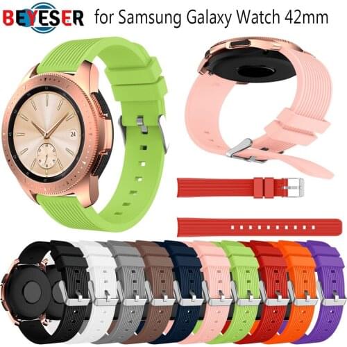 Sport Replacement Silicone strap for Samsung Galaxy Watch 20/42mm smart watch band for Galaxy Watch 3 41mm Bracelet Accessories