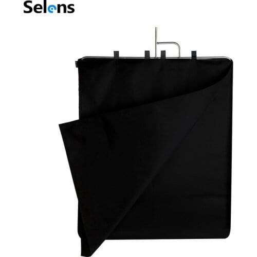 Selens 75x90cm Stainless Flag Panel Cloth For Fotografia Acessorios Camera Video Studio Black