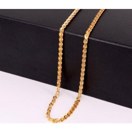 Titanium Steel Lucky Simple Jewelry O Shape Chain Sweater Necklace 40cm+5cm Europe Brand Style Bijoux NN112