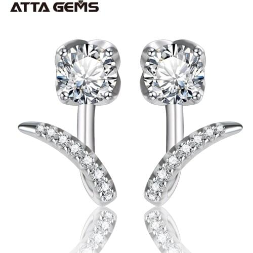 New Arrivals Moissanite Diamond Stud Earrings Sterling Silver Earrings Stud 925 Moissanite Earrings Engagement Jewelry for Women