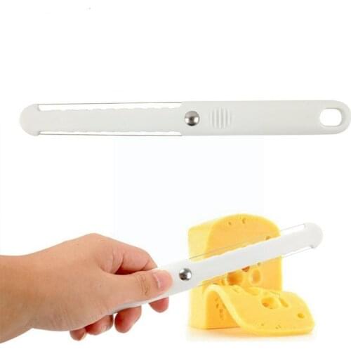 1PC New Fashion Cheese Butter Slicer Peeler Cutter Plastic Cooking Tool Wire Soft Hard Cheese Knife Tools Baking Thick Hand C3B5