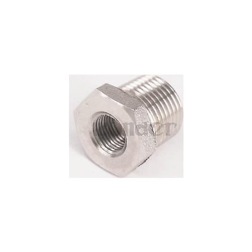 3/8" NPT x 1/8" NPT Female 304 Stainless Steel Reducing Bush Forged Pipe Fitting 3000 PSI Water Gas Oil