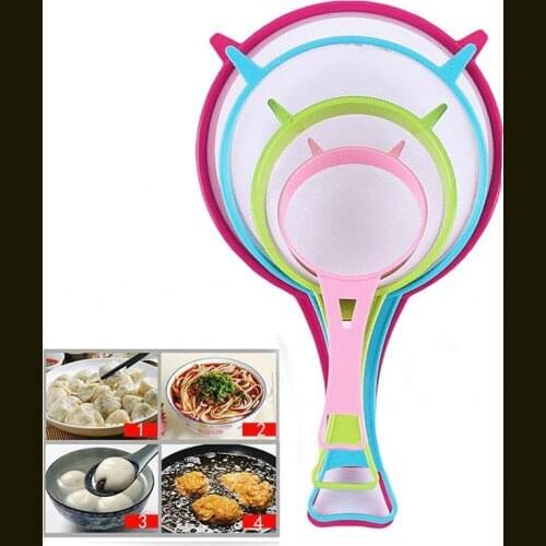 4pc/Set Plastic Flour Sieve Kitchen Strainer Sieve Multi Flour Sifter Purpose Colander Set Four Sizes DIY Kitchen Tools Gadget