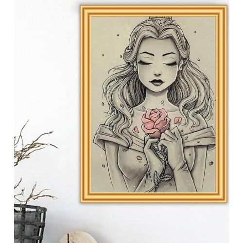 5D DIY Diamond Painting "Cartoon princess"Cross Stitch Full Square/Round Drill Embroidery Diamond Mosaic Rhinestones Decor Gift
