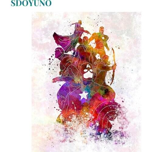SDOYUNO 60x75cm Abstract Paint By Numbers Kits DIY Painting By Numbers On Canvas Frameless Handpaint Digital Pictures By Numbers