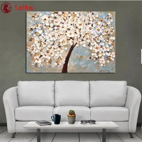 DIY Diamond Painting Abstract art, blooming flowers and leaves Diamond Mosaic Full Drill Square Cross Stitch Handmade Hobby