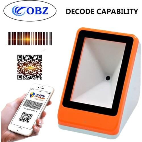 Mobile Payment Interface Laser POS Terminal QR Code USB 1D 2D RFID Wired Barcode Scanner XB-7600 Syble