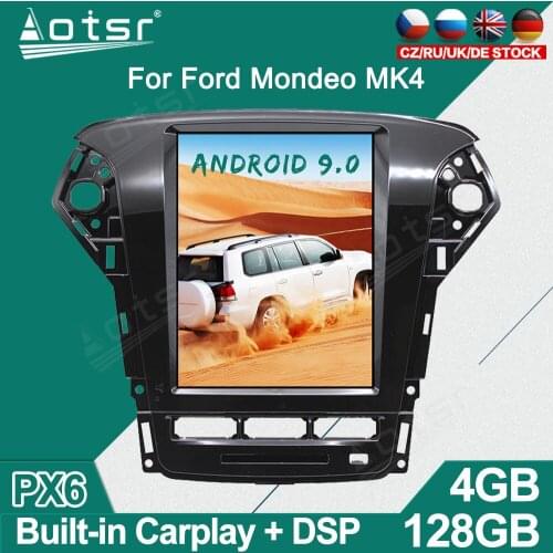 Tesla For Ford Mondeo MK4 2011+ Android Car Radio Player GPS Navigation Auto Stereo Multimedia Video Headunit DSP carplay 4G SIM