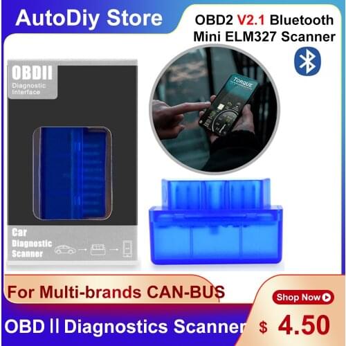 OBD2 Scanner OBD 2 ELM732 Bluetooth V2.1 Car ScanTool Code Read For Android/PC Mini OBD Tools Support All OBD2 Protocols CAN-BUS