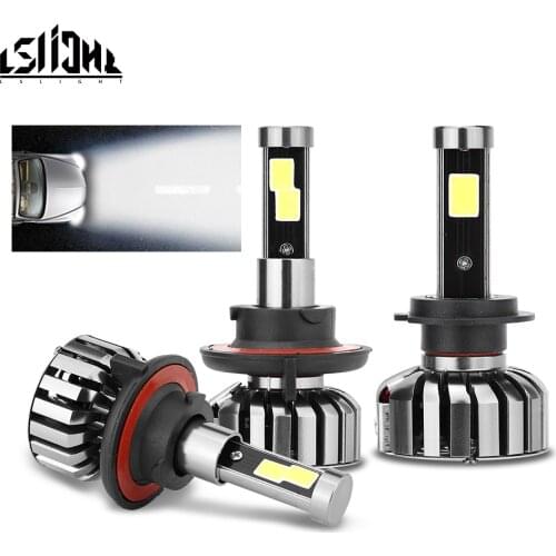 LSlight LED H11 H7 Car Headlight 6000K Car Light Bulbs H8 H9 Auto Headlamps Led Foglight Replacement Lamps 12V