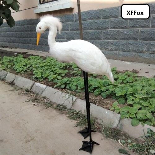 Big new simulation Egret model foam&furs real life cute Egret bird model gift about 80cm xf2488