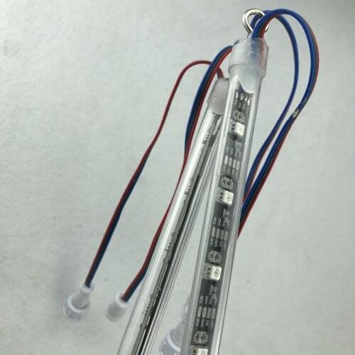 0.5M/1M long 3D DC12V input GS8208 digital meteor light;pixel tube;32pcs GS8208 LEDs with 16pixels/m;with 3core 13.5mm pigtails